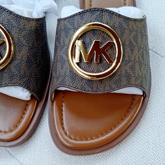 Michael Kors Hannah Signature Logo Slide Sandal US8 49S5HNFS1B - Picture 6 of 11